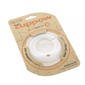 Cuppow Mason Jar Drinking Lid, Wide Mouth, Reusable, Perfect for Smoothies, Iced Coffee and On-the-Go, Fits Standard Wide Mouth Mason Jars - 1 of 4
