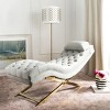 Monroe Chaise with Round Pillow - FOX6286 - Safavieh - 2 of 4