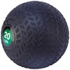 Fitvids 20 Pound Weighted Medicine Ball for Home Gym Training and Fitness, Green - 2 of 4
