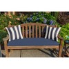 Casual Cushion Stripe Sunbrella Fabric 1-Piece Indoor/Outdoor Square Throw Pillow - 2 of 4