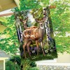 Briarwood Lane Spring House Flag 40x28 For Outdoor Deer in Forest For Spring House Flag - 4 of 4