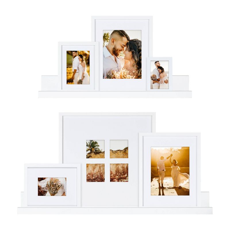8pc Gallery Frame Box Set White - Kate &#38; Laurel All Things Decor, 1 of 10