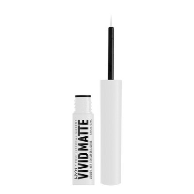 NYX Professional Makeup Vivid Matte Liquid Eyeliner - White - 0.06 fl oz