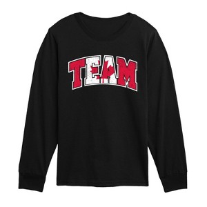 Boys' - Instant Message - Team Canada Long Sleeve Graphic T-Shirt - 1 of 4