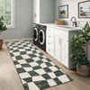 Geometric Area Rug Washable Rugs, Farmhouse Living Room Rugs for Bedroom, Contemporary Low Pile Non-Slip Rug - 2 of 4