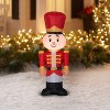 Gemmy Christmas Airblown Inflatable Toy Soldier, 4 ft Tall, Red - 2 of 3