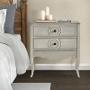 Teresa 3 - Drawer Classical Nightstand with  Built-In Outlets|HULALA HOME - 2 of 4