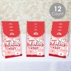 Big Dot of Happiness Happy Valentine’s Day - Valentine Hearts Gift Favor Bags - Party Goodie Boxes - Set of 12 - 2 of 4