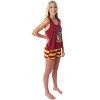 Harry Potter Women's Hogwarts House Crest Racerback Tank and Shorts Pajama Lounge Set - 2 of 4