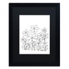 Trademark Fine Art -KCDoodleArt 'Simple Flower Doodle 1' Matted Framed Art - 2 of 4