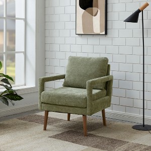 NicBex Accent Chair Modern Mid Century Armchair Comfy Chair with Armrest and Soft Cushion for Living Room, Bedroom, Home Office - 1 of 4