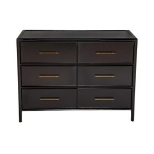6-Drawer Dresser with Soft Close Drawers, Mid-Century Modern Storage Chest, Acacia Wood Storage Cabinet Sideboard - ModernLuxe - 1 of 4