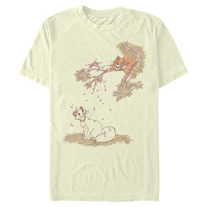 Men's Aristocats Duchess and O'Malley Raining Petals T-Shirt - 1 of 4