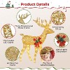 Yaheetech 2 Piece Lighted Christmas reindeer Outdoor Christmas Decoration - 4 of 4