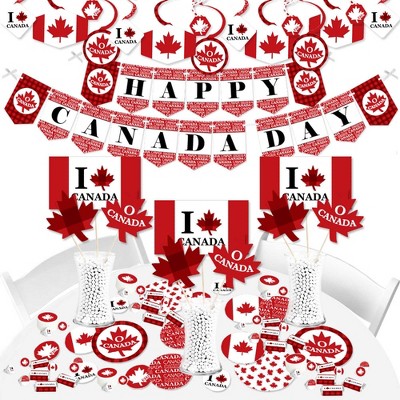 Big Dot of Happiness Canada Day - Canadian Party Supplies - Banner Decoration Kit - Fundle Bundle