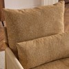 Karl Home Yellow Chenille Accent Chair Armchair With Pillow - 2 of 4