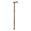 Brazos Twisted Wood Grain Wood T-Handle Cane 37 Inch Height - 2 of 3