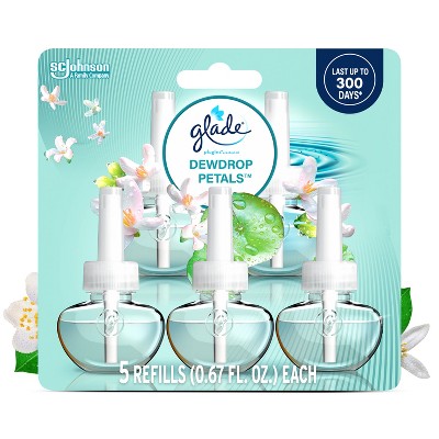 Glade Piso Liquid Air Freshener - Dewdrop Petals - 3.35 fl oz/5ct