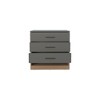 Wood dressers with Three Drawers, One Shelf, Compact Design, and Durable Construction - 3 of 4