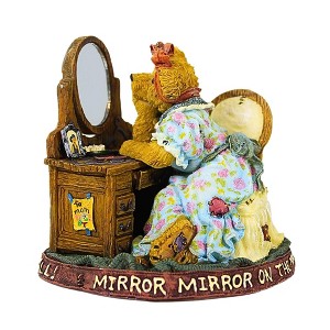Boyds Bears Resin 4.0 Inch K T Shouldaknown I Am My Mother Bearstone Mirror Mom 1E Animal Figurines - 1 of 3