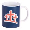 Dicksons MUG-1202 Triple Cross Graphic Navy Blue And Orange 11 Ounce Ceramic Coffee Latte Tea Hot Chocolate Cup Mug - 2 of 2