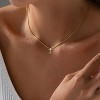 Summit Adventure 14K Gold Cross Necklace – Dainty Box Chain Choker, Faith Pendant for Women, Non-Tarnish - 2 of 4