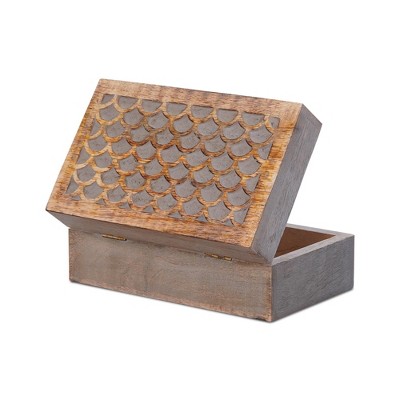 Mela Artisans Storage Box Scallop