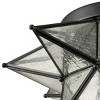 Claxy Seeded Glass Moravian Star Flush Mount Ceiling Light, 15-Inch, Black - 3 of 4