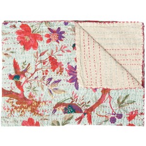 Taj Hotel Kantha Cotton Throw | 50"x70" | C - 1 of 4
