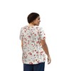 Women's Printed Short Sleeve V-Neck Tunic - Plus - On The Plus Side - 3 of 4