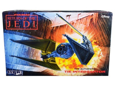 Skill 2 Model Kit Tie Interceptor Spacecraft Star Wars: Return of the  Jedi (1983) Movie 1/48 Scale Model by MPC