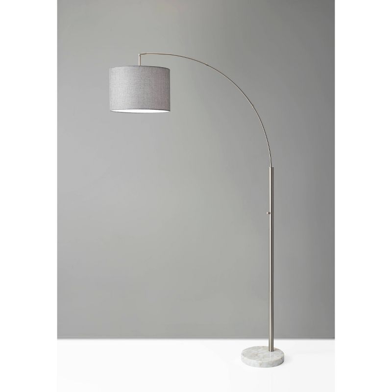 73.5&#34; Bowery Arc Lamp Steel - Adesso, 3 of 4