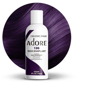 Creative Image Adore Semi-Permanent Hair Color - 186 RICH EGGPLANT - Haircolor Dye - 1 of 3