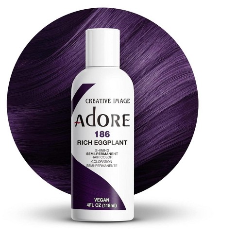 Creative Image Adore Semi-Permanent Hair Color - 186 RICH EGGPLANT - Haircolor Dye - image 1 of 3