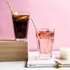 Slickblue Embossed Design Pearl Ridge Highball Glasses Set of 6, 13 oz - 4 of 4