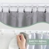 Flexible Bendable Ceiling Curtain Track for Living Room Shower RV White 9FT Heavy - Duty Divider Curtain Rail with Clips - 4 of 4