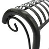 Courtyard Casual Black Steel French Quarter Outdoor Chair Set of 2 - 3 of 4
