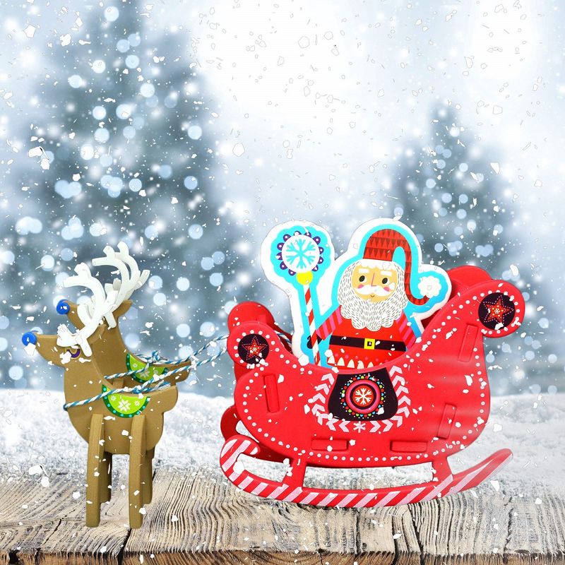 Big Mo's Toys Santa in a Sleigh Holiday Crafts, 2 of 4