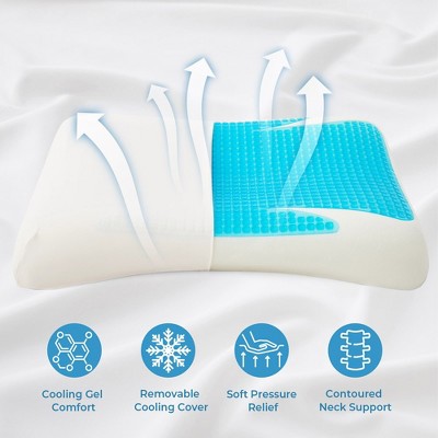 Cooling Gel-Infused Memory Foam Contour Pillow