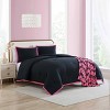 Betseyville Johnson Signature Hotel Solid Black King 4pc Comforter Sham Bonus Set - 4 of 4