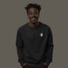 Dalix Mushroom (Glow in the Dark) Embroidered Fleece Sweatshirt Pullover Mens - 2 of 4