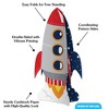 Big Dot of Happiness 3D Blast Off to Outer Space Centerpiece Table Decorations, Freestanding Rocket Baby Shower or Birthday Centerpieces - 8 Count - 3 of 4
