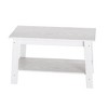 Stylish 31.5" Coffee Table with Open Shelves - 2-Tier Modern Industrial Design - 2 of 4