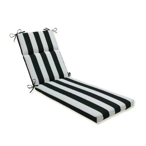 Cabana Stripe Chaise Lounge Outdoor Cushion - Pillow Perfect - 1 of 4
