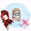 Simply Sage Market Women's Santa's Favorite Helper Long Sleeve Garment Dyed Tee - 3 of 4