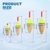 Unique Bargains Plastics Oval Bobber Gear Fishing Floats Rigs 4 Pcs 2.4 Inch - 2 of 4