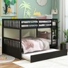 NicBex Full Over Fulll Bunk Bed with Trundle and Safety Guardrail,Twin Loft Bed with Ladder and Converts to 2 Twin Beds,Bunk Beds for Bedroom - 2 of 4