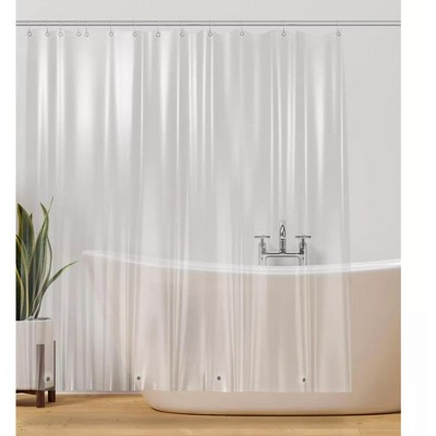 Clear Heavy Duty PEVA Shower Curtain Liner with Rustproof Grommets