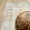 7'8"x10' Salina Vintage Medallion Area Rug Gray/Gold - Captiv8e Designs: Low Pile, Fade & Stain-Resistant, Indoor Use - 4 of 4