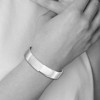 Black Bow Jewelry 13mm Stainless Steel Brushed & Polished Hinged Bangle Bracelet, 7 Inch - 3 of 4